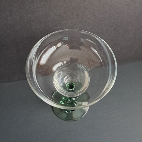 Siesta Margarita Glass 7" Green Cactus Stem Sleeping Man Mexican Style 4.5" Wide - Picture 2 of 12